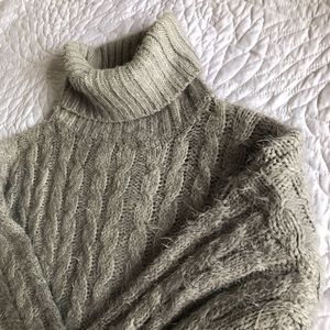 Fuzzy Turtleneck Sweater
